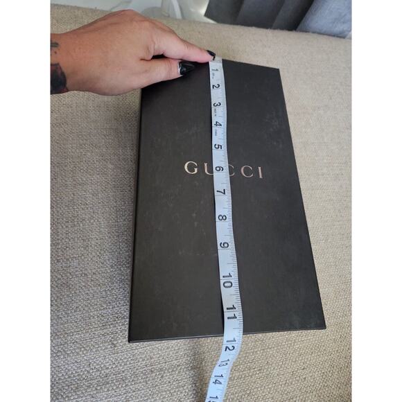 Gucci Black Empty Shoe Storage Gift Box 11.5x6.5x4 - Picture 7 of 9